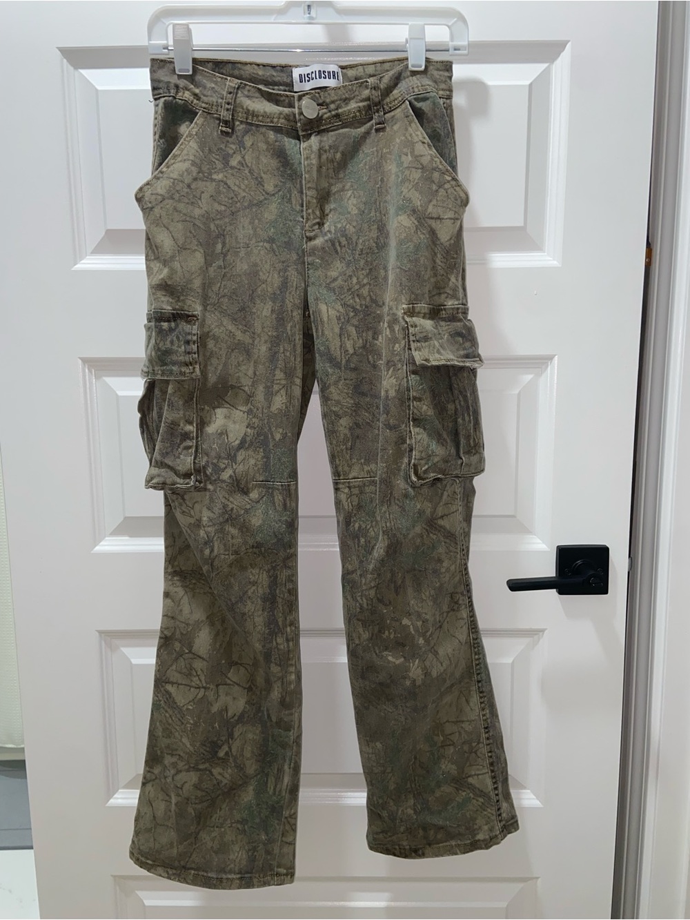 Disclosure Camo Bootcut Jeans Womens Size 26 Woodland Hunting Print